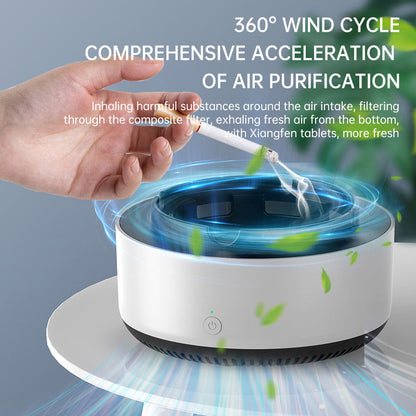 Electronic intelligent ashtray air purifier household creative addition to smoke artifact