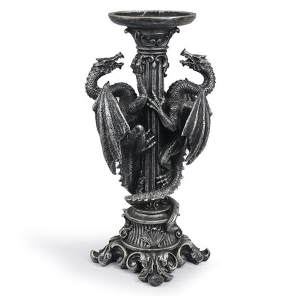 Gothic Candle Holder Skull Dragon Candle Holder