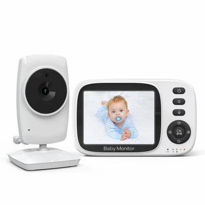 Video Baby Monitor 2.4G Wireless with 3.2 Inches LCD 2 Way Audio