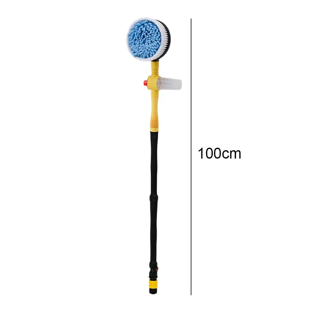 Car Rotary Wash Brush Kit Adjustable 360 Degree Quick Connect Scrubber